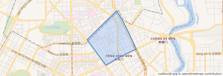 Mapa de ubicacion de 新春街道.