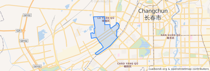 Mapa de ubicacion de 东风街道.