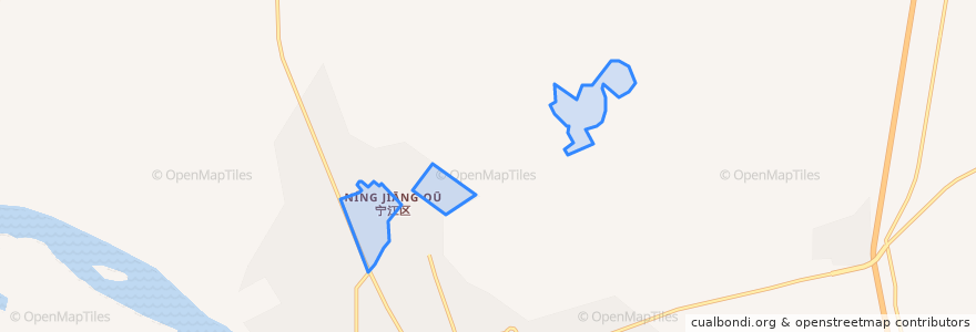 Mapa de ubicacion de Changning Subdistrict.