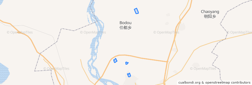 Mapa de ubicacion de Gongnong Subdistrict.