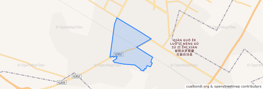 Mapa de ubicacion de Tiexi Subdistrict.