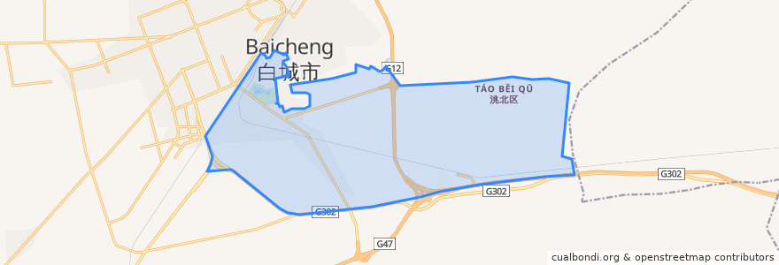 Mapa de ubicacion de 城南街道.
