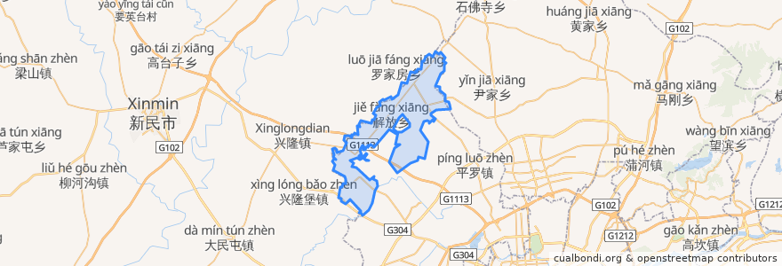 Mapa de ubicacion de Guanghui Subdistrict.