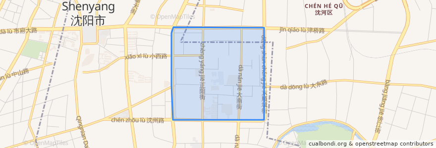 Mapa de ubicacion de Huangcheng Subdistrict.