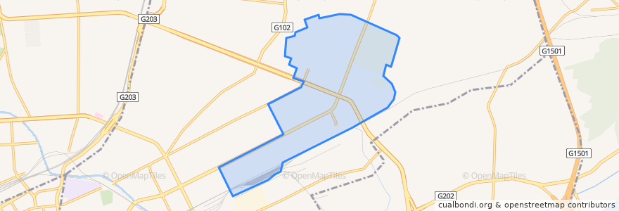 Mapa de ubicacion de Dongzhan Subdistrict.