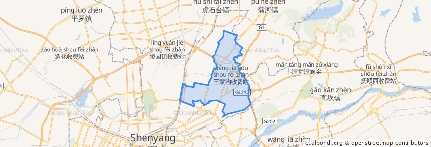 Mapa de ubicacion de Qianjin Subdistrict.