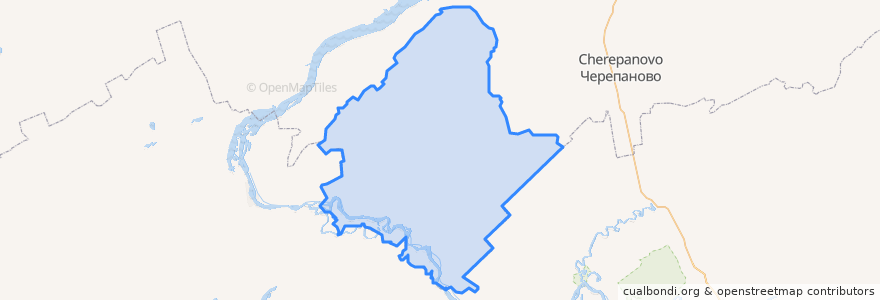 Mapa de ubicacion de Suzunskij rajon.