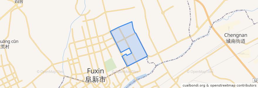 Mapa de ubicacion de Dongyuan Subdistrict.