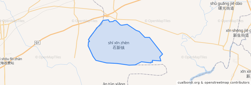 Mapa de ubicacion de 石新镇.