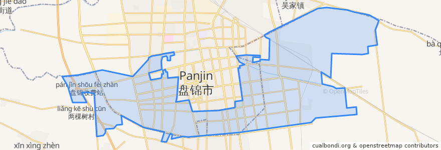 Mapa de ubicacion de 兴盛街道.