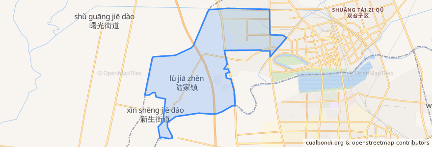 Mapa de ubicacion de Lujia.