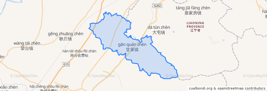Mapa de ubicacion de 甘泉镇.