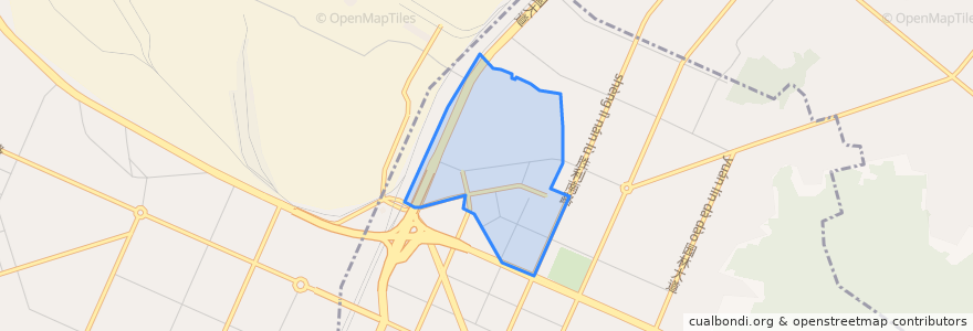 Mapa de ubicacion de Gangcheng Subdistrict.