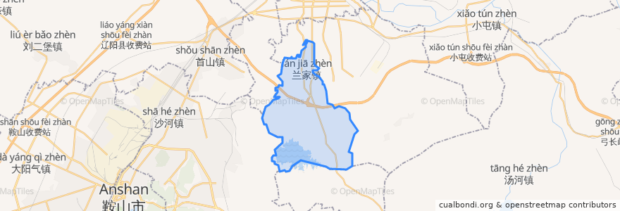 Mapa de ubicacion de Lanjia.