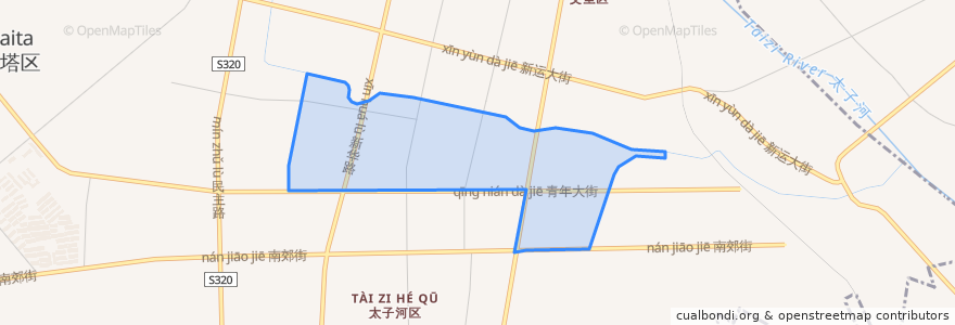 Mapa de ubicacion de Nanmen Subdistrict.