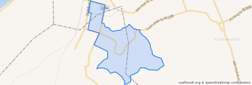 Mapa de ubicacion de Gongren Subdistrict.