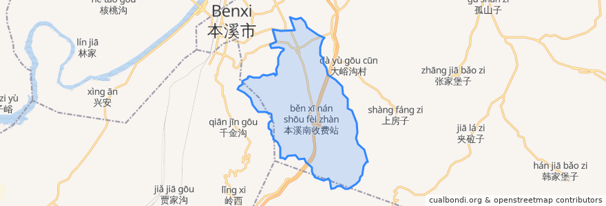 Mapa de ubicacion de Dongxing Subdistrict.