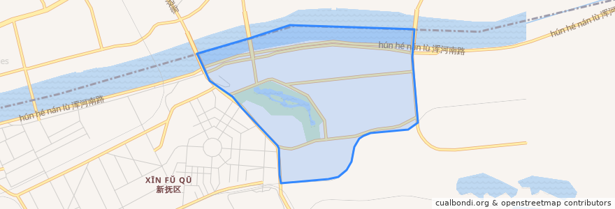 Mapa de ubicacion de 东公园街道.