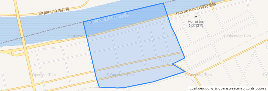 Mapa de ubicacion de Fumin Subdistrict.