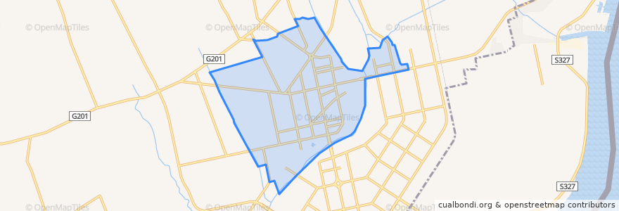 Mapa de ubicacion de Dadong Subdistrict.