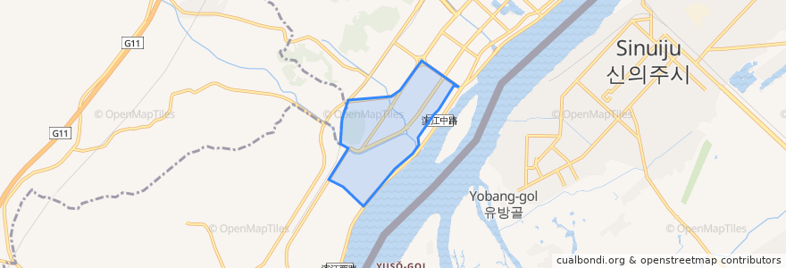 Mapa de ubicacion de Xianwei Subdistrict.