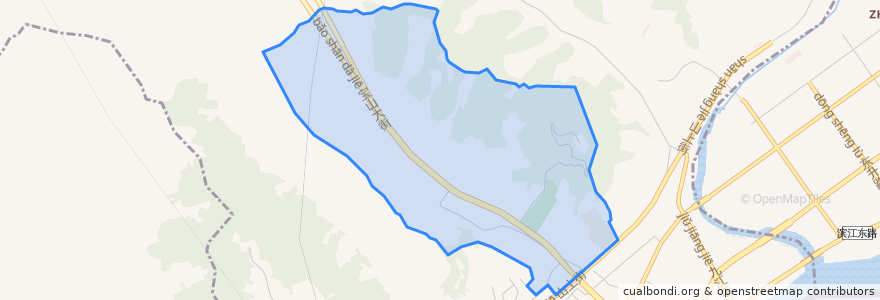 Mapa de ubicacion de Badao Subdistrict.
