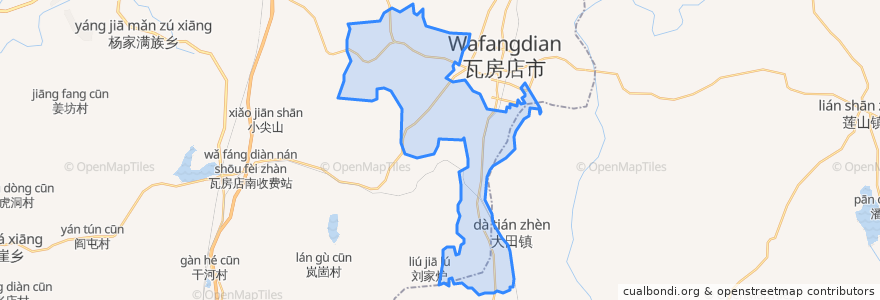 Mapa de ubicacion de 岗店街道.