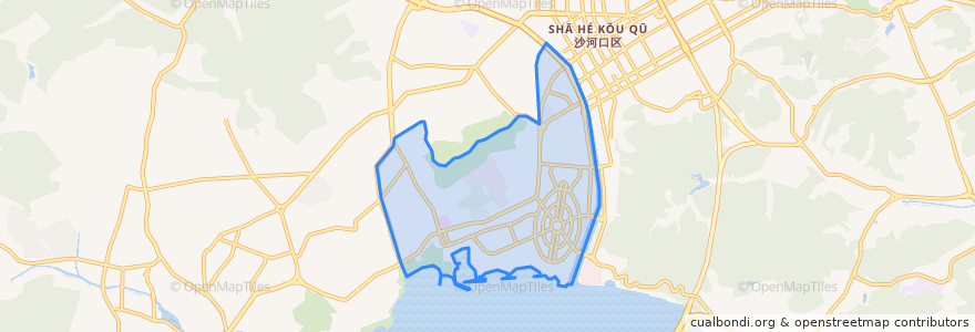 Mapa de ubicacion de 星海湾街道.