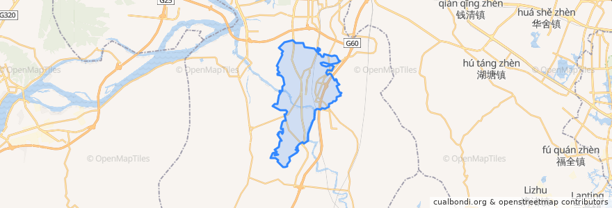 Mapa de ubicacion de Lingpu.