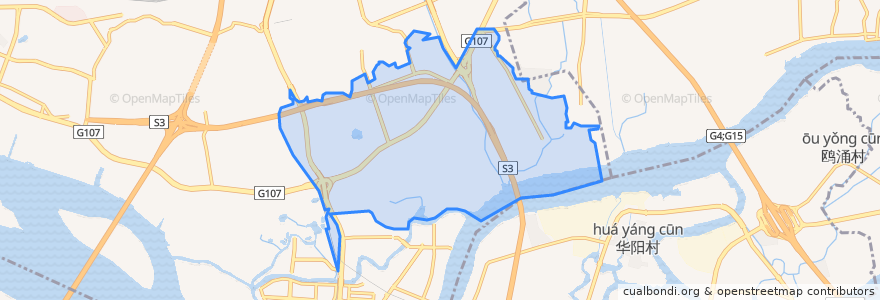 Mapa de ubicacion de Nangang Subdistrict.