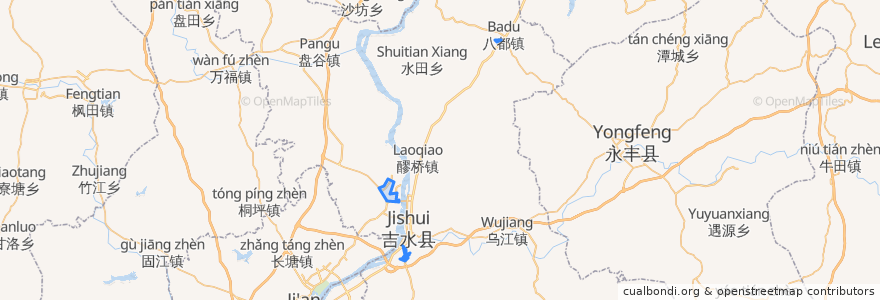 Mapa de ubicacion de 吉水县工业园区.