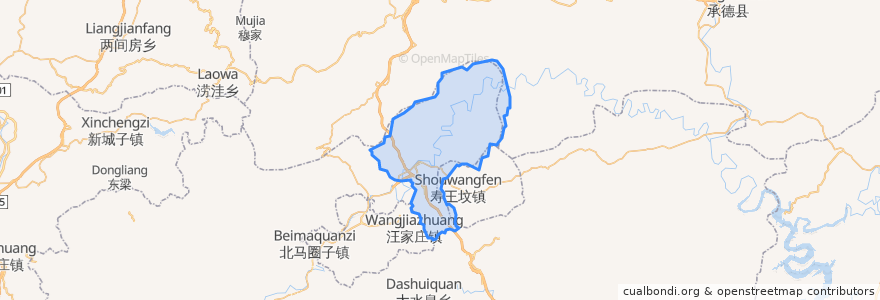 Mapa de ubicacion de Lijiaying.