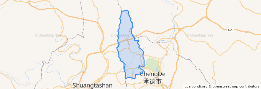 Mapa de ubicacion de Shuiquangou.