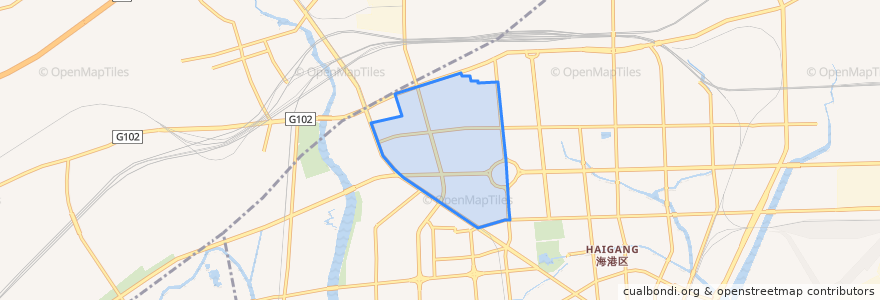 Mapa de ubicacion de 北环路街道.