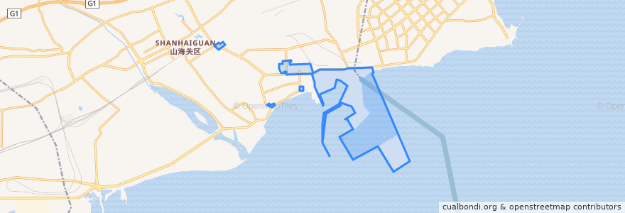 Mapa de ubicacion de Chuanchanglu Subdistrict.