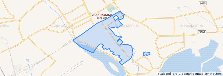 Mapa de ubicacion de 路南街道.