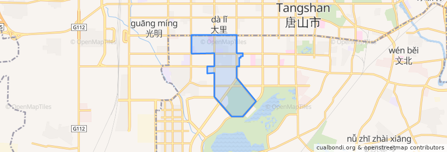 Mapa de ubicacion de Xueyuannanlu Subdistrict.