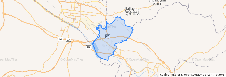 Mapa de ubicacion de Gujiaying.
