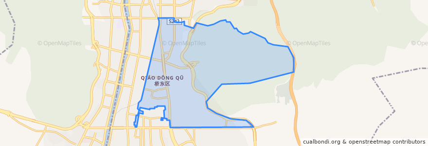 Mapa de ubicacion de Hongqilou Subdistrict.
