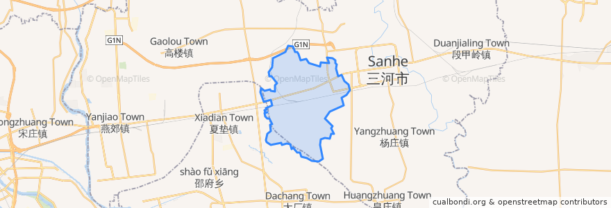 Mapa de ubicacion de Liqizhuang.