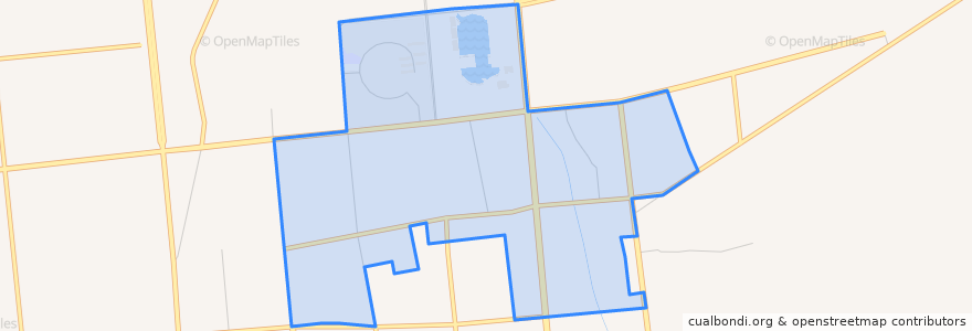 Mapa de ubicacion de Xinyuandao Subdistrict.