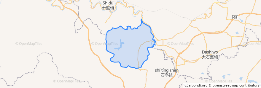 Mapa de ubicacion de Yidu.