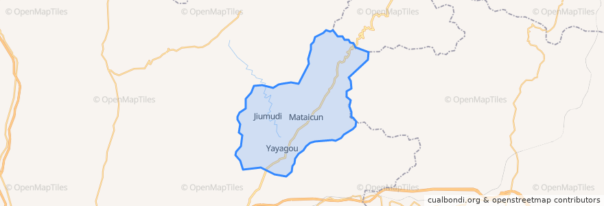 Mapa de ubicacion de 乌龙沟乡.