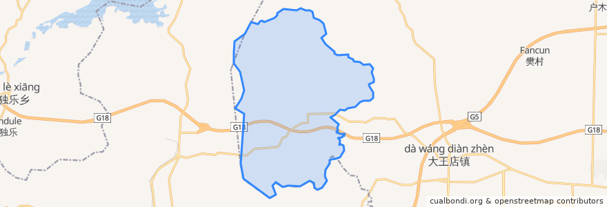 Mapa de ubicacion de 义联庄乡.