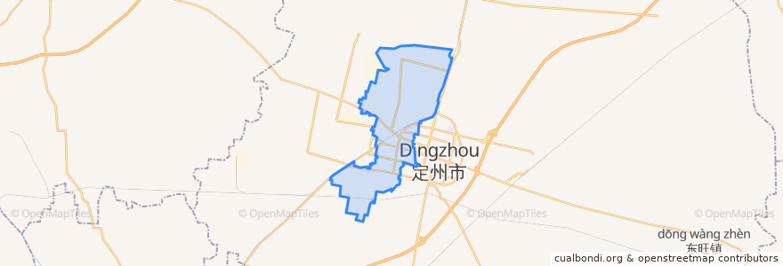 Mapa de ubicacion de 西城区街道.