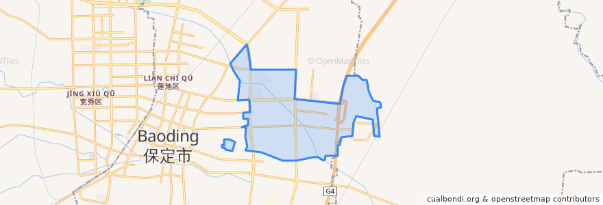 Mapa de ubicacion de Dongjinzhuang.