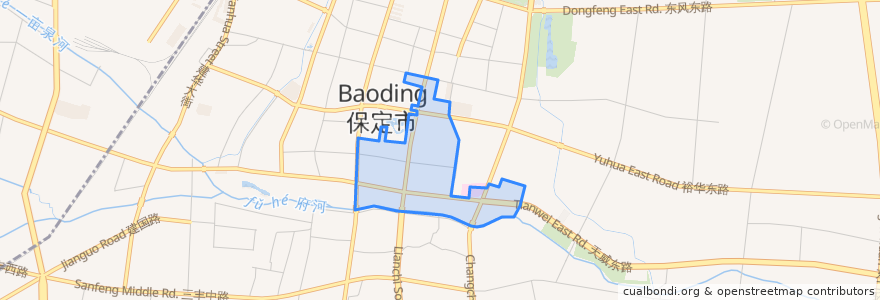 Mapa de ubicacion de Yuhua Subdistrict.