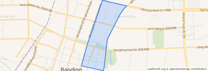 Mapa de ubicacion de Zhonghualu Subdistrict.