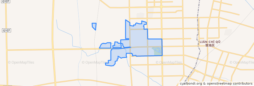 Mapa de ubicacion de Xinshichang Subdistrict.