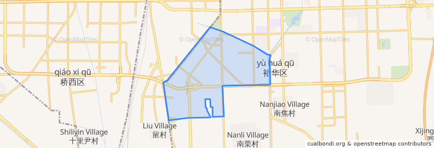Mapa de ubicacion de Jiantong Subdistrict.